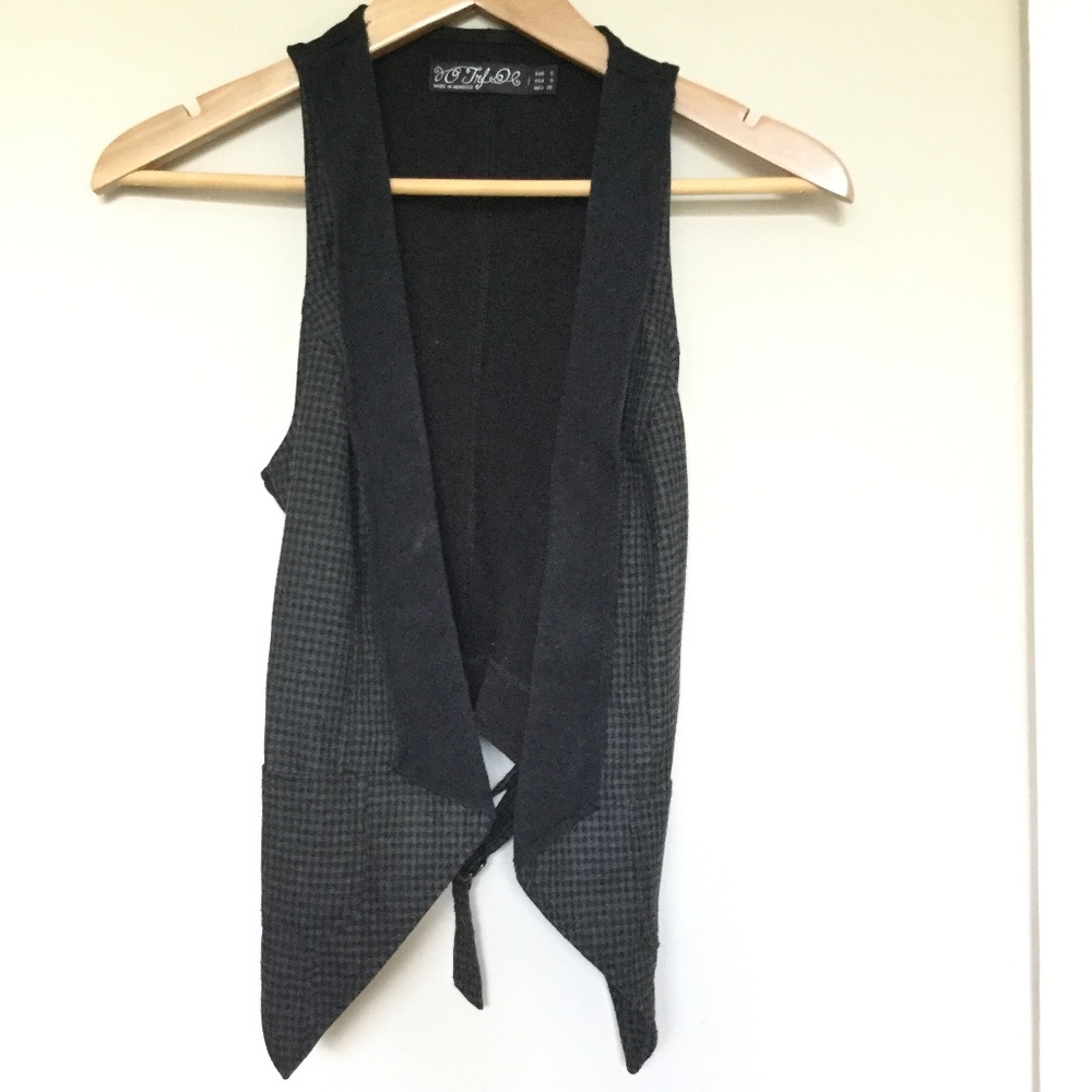 Zara Checked Relaxed Vest with Pockets!!! - Picture 2 of 7